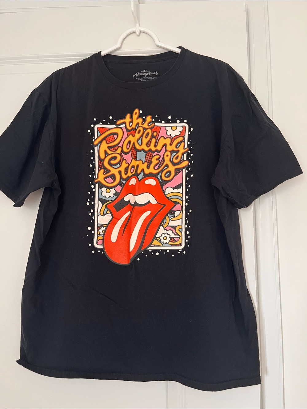 Black Rolling Stones T-Shirt - Size Large